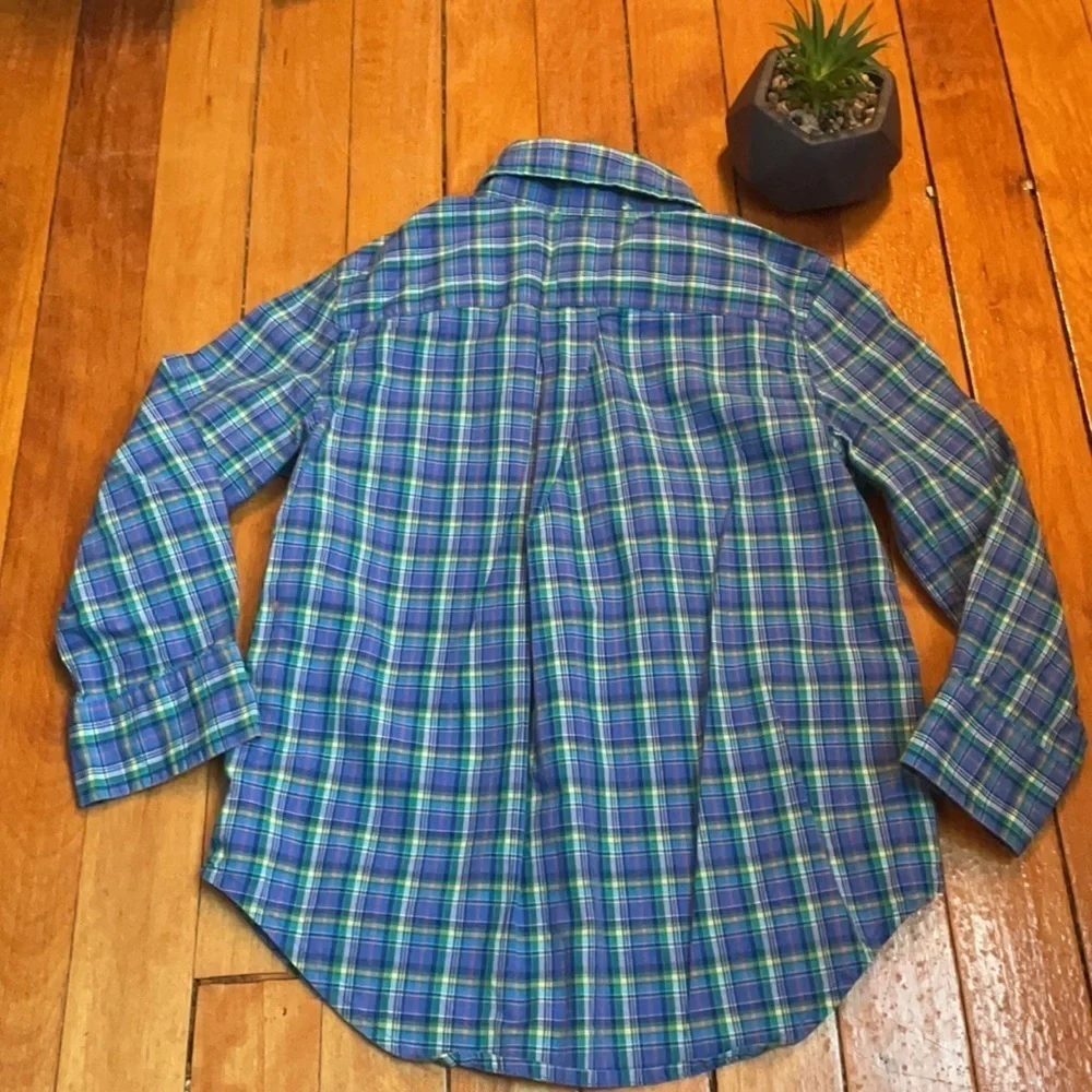 🤗EUC RALPH LAUREN PLAID COTTON for boy size 3/3T